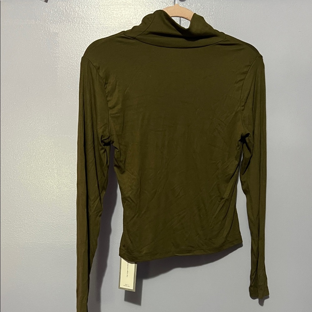 SHEIN Dark Olive Long Sleeve Top
